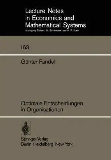 Cover of Optimale Entscheidungen in Organisationen