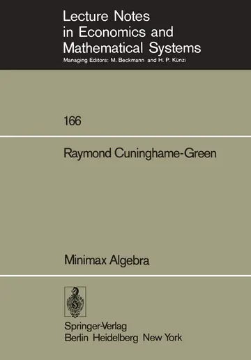 Cover of Minimax Algebra