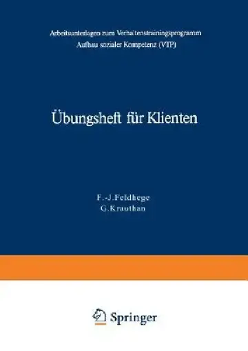 Cover of Übungsheft Für Klienten