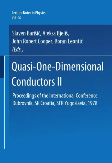 Cover of Quasi One-Dimensional Conductors II