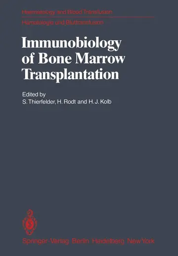 Cover of Immunobiology of Bone Marrow Transplantation