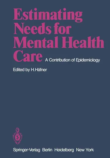 Cover of Estimating Needs for Mental Health Care