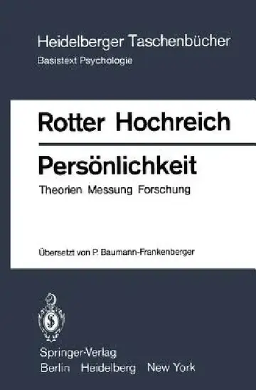 Cover of Persönlichkeit