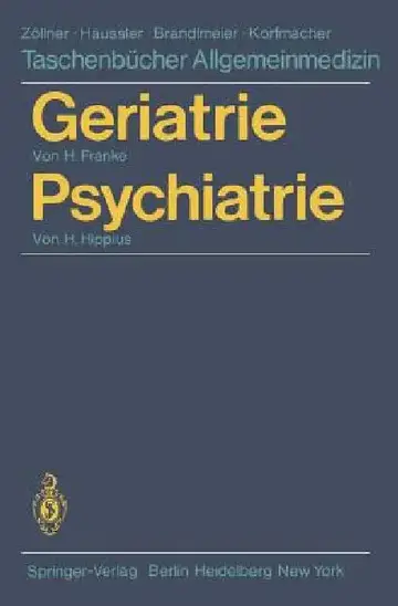 Cover of Geriatrie Psychiatrie