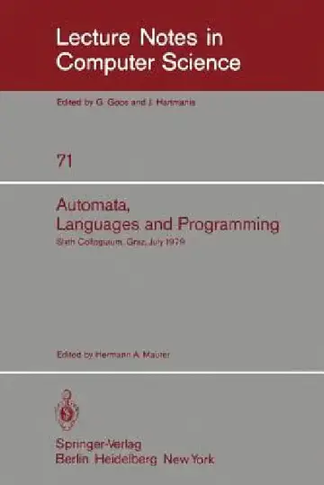 Cover of Automata, Languages, and Programming