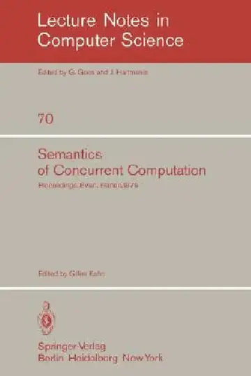 Cover of Semantics of Concurrent Computation