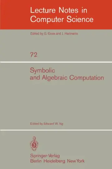 Cover of Symbolic and Algebraic Computation