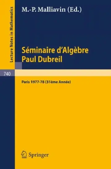 Cover of Séminaire d'Algèbre Paul Dubreil