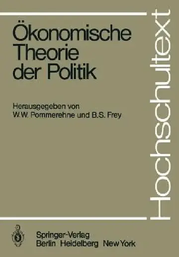 Cover of Ökonomische Theorie Der Politik