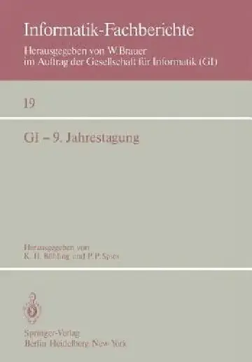 Cover of GI -- 9. Jahrestagung