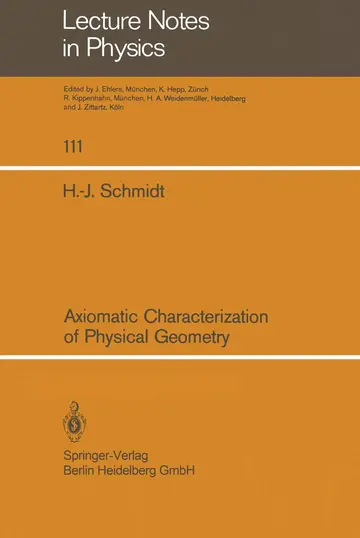 Cover of Axiomatic Characterization of Physical Geometry