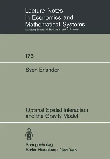Cover of Optimal Spatial Interaction and the Gravity Model