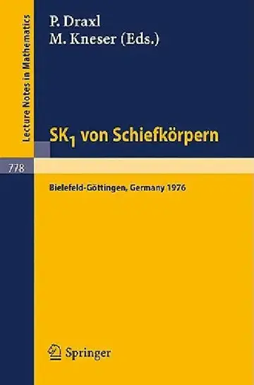 Cover of Sk1 Von Schiefkörpern