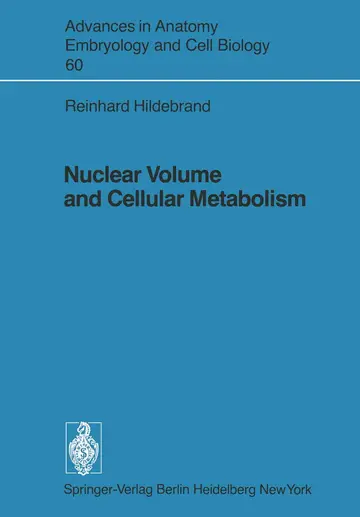 Cover of Nuclear Volume and Cellular Metabolism