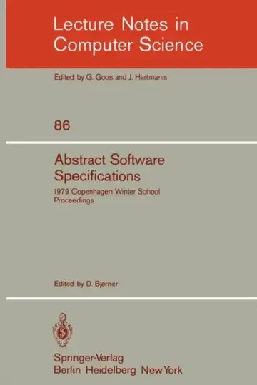 Cover of Abstract Software Specifications
