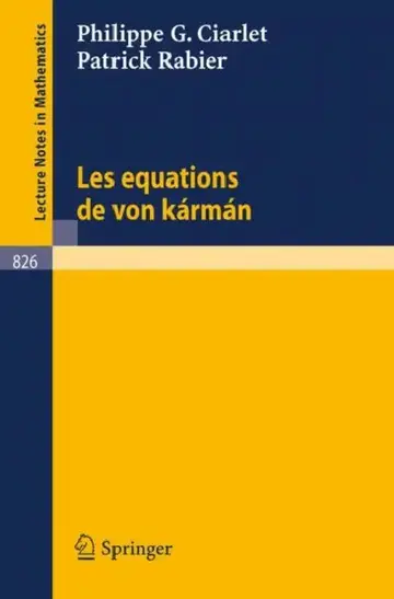 Cover of Les Equations de Von Karman