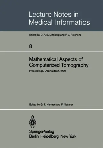 Cover of Mathematical Aspects of Computerized Tomography