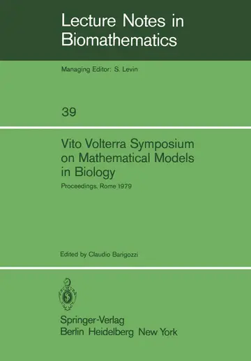 Cover of Vito Volterra Symposium on Mathematical Models in Biology