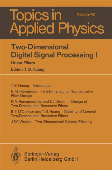 Cover of Two-Dimensional Digital Signal Processing I