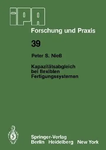 Cover of Kapazitätsabgleich Bei Flexiblen Fertigungssystemen