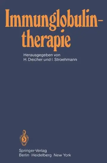 Cover of Immunglobulintherapie