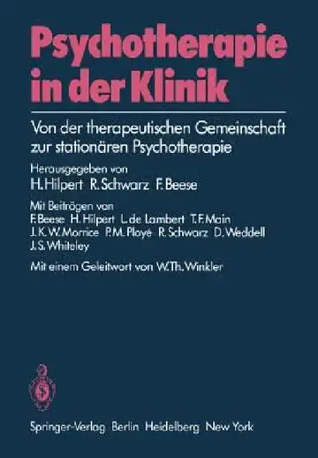 Cover of Psychotherapie in Der Klinik