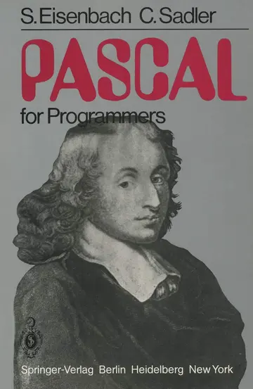 Cover of PASCAL for Programmers