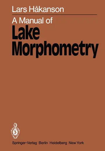 Cover of A Manual of Lake Morphometry