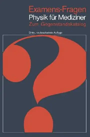 Cover of Examens-Fragen Physik Für Mediziner