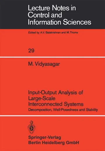 Cover of Input-output Analysis of Large-scale Interconnected Systems