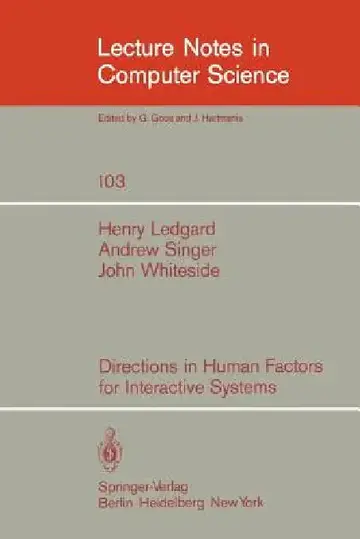 Cover of Directions in Human Factors for Interactive Systems
