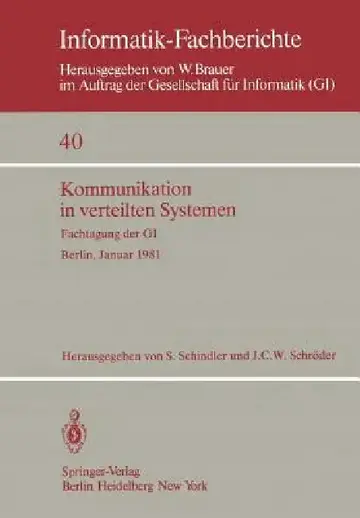 Cover of Kommunikation in Verteilten Systemen