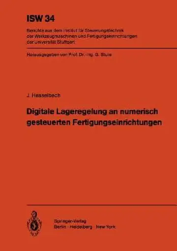 Cover of Digitale Lageregelung an Numerisch Gesteuerten Fertigungseinrichtungen
