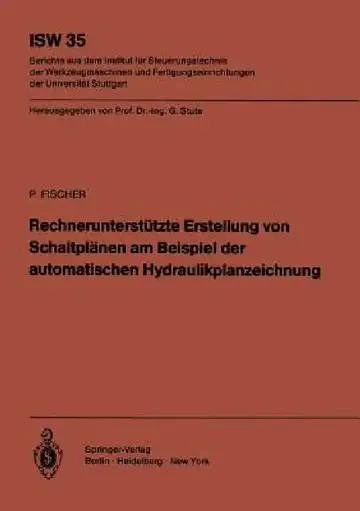 Cover of Rechnerunterstützte Erstellung Von Schaltplänen Am Beispiel Der Automatischen Hydraulikplanzeichnung