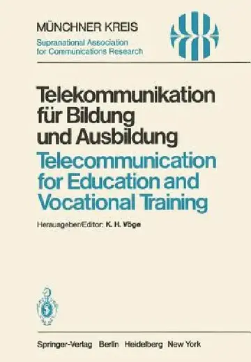 Cover of Telekommunikation Für Bildung Und Ausbildung / Telecommunication for Education and Vocational Training