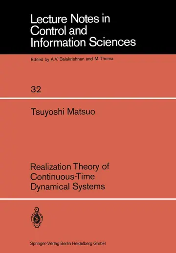 Cover of Realization Theory of Continuous-Time Dynamical Systems