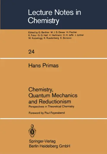 Cover of Chemistry, Quantum Mechanics and Reductionism