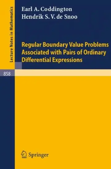 Cover of Regular Boundary Value Problems Associated with Pairs of Ordinary Differential Expressions