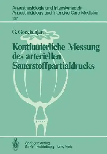 Cover of Kontinuierliche Messung Des Arteriellen Sauerstoffpartialdrucks