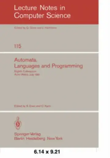 Cover of Automata, Languages and Programming