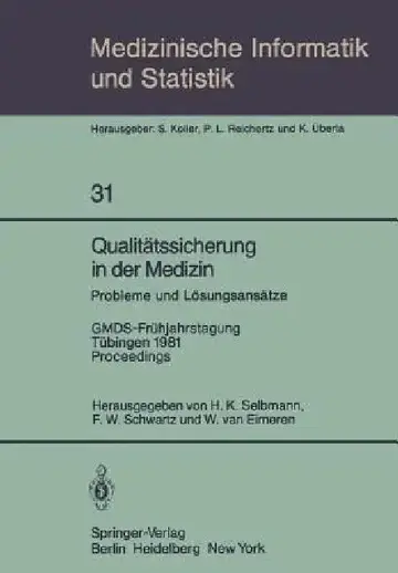 Cover of Qualitätssicherung in Der Medizin, Probleme Und Lösungsansätze