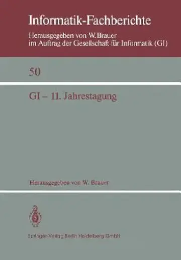 Cover of GI -- 11. Jahrestagung