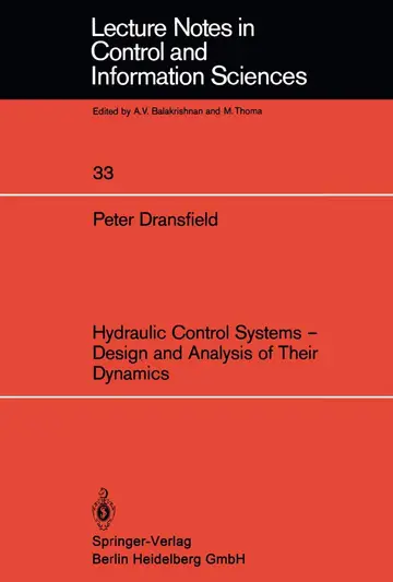 Cover of Hydraulic Control Systems - Design and Analysis of Their Dynamics
