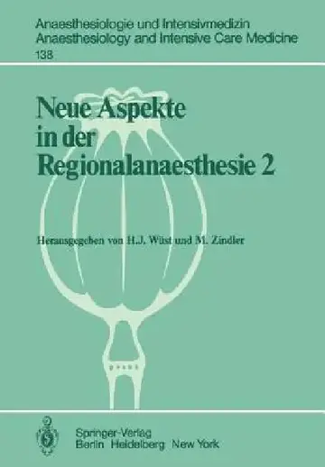Cover of Neue Aspekte in Der Regionalanaesthesie 2