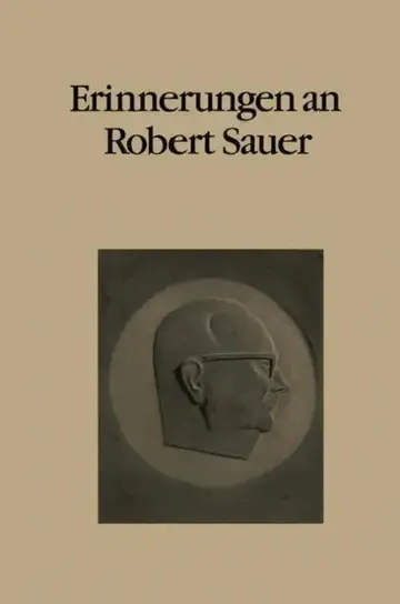 Cover of Erinnerungen an Robert Sauer
