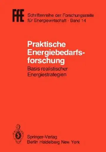 Cover of Praktische Energiebedarfsforschung