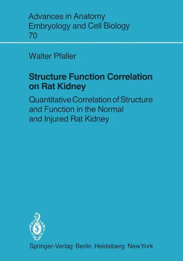 Cover of Structure Function Correlation on Rat Kidney