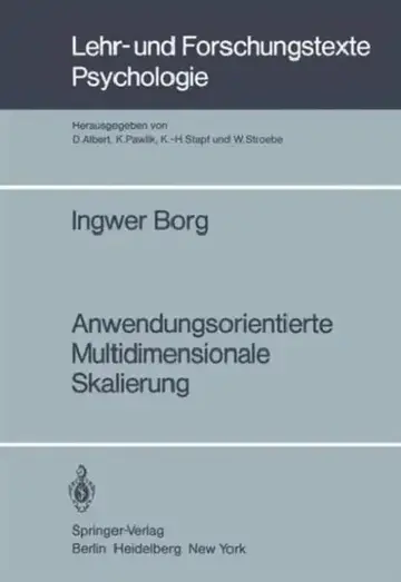 Cover of Anwendungsorientierte Multidimensionale Skalierung