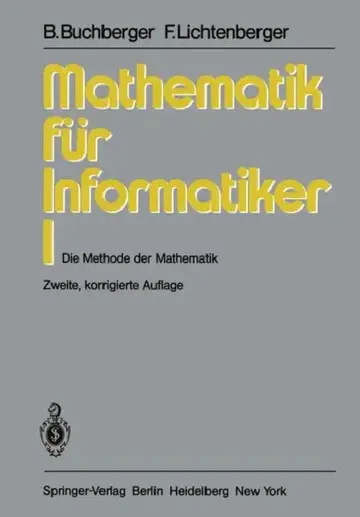 Cover of Mathematik Für Informatiker I