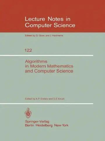Cover of Algorithms in Modern Mathematics and Computer Science
